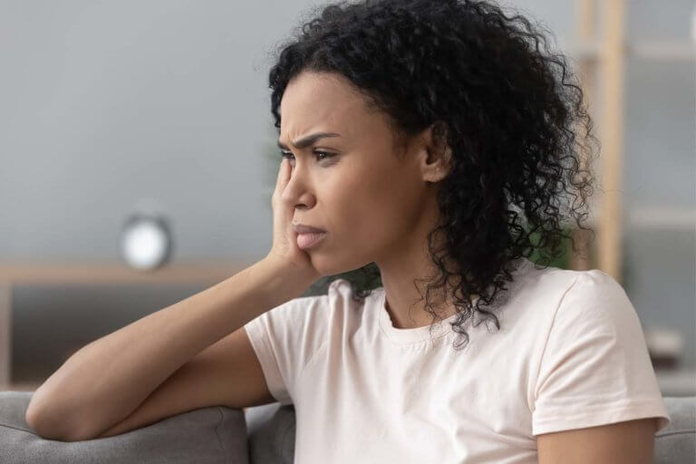 distressed woman staring into the distance wondering what is fentanyl used for