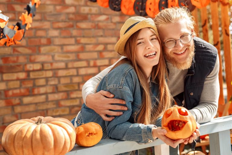 couple who is planning a sober halloween